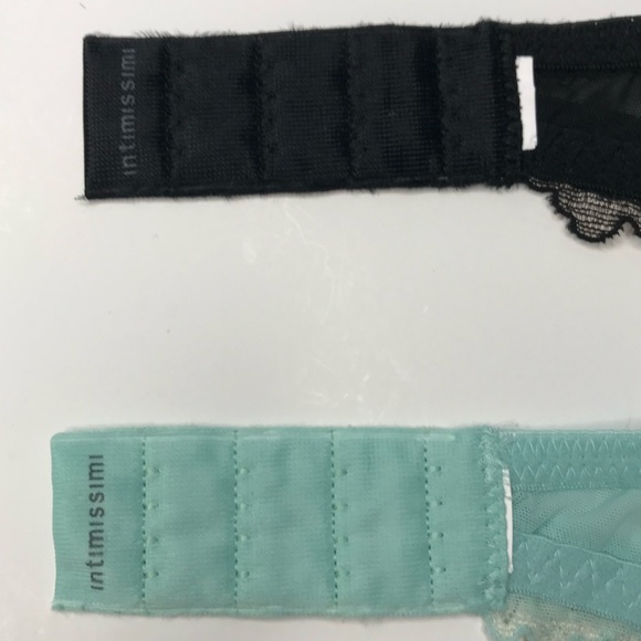 Intimissimi 34B Pretty Flowers Gioia Super Push-up Bra Wireless Lace Black - Picture 2 of 2